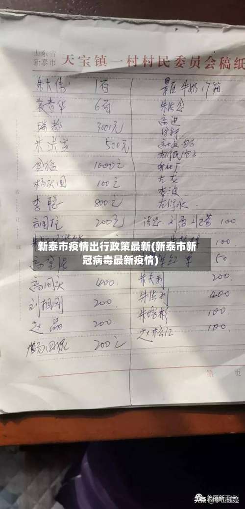 新泰市疫情出行政策最新(新泰市新冠病毒最新疫情)-第1张图片