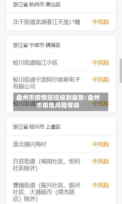 盘州市疫情防控级别最新/盘州市疫情风险等级-第1张图片